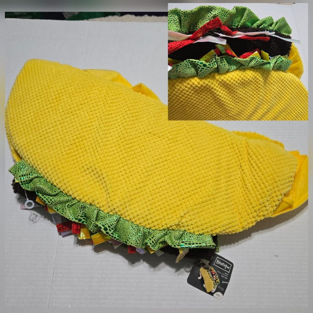 TACO Dog 🌮 Dog Taco Halloween Costume Big Dog Pet BOOtique Size XXL   NEW